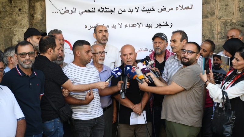 اعتصام لهيئة ممثلي الاسرى والمحررين امام المحكمة العسكرية رفضا للافراج عن العملاء 